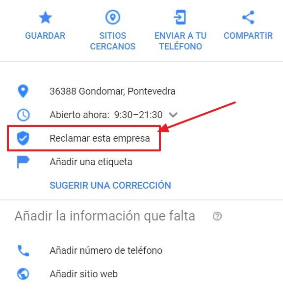 Cómo reclamar tu empresa en Google